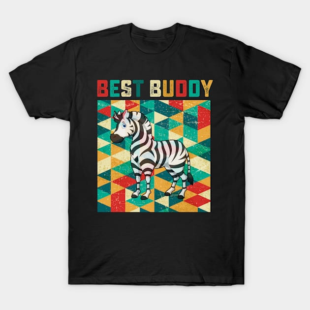 Best Buddy Zebra T-Shirt by danieldamssm